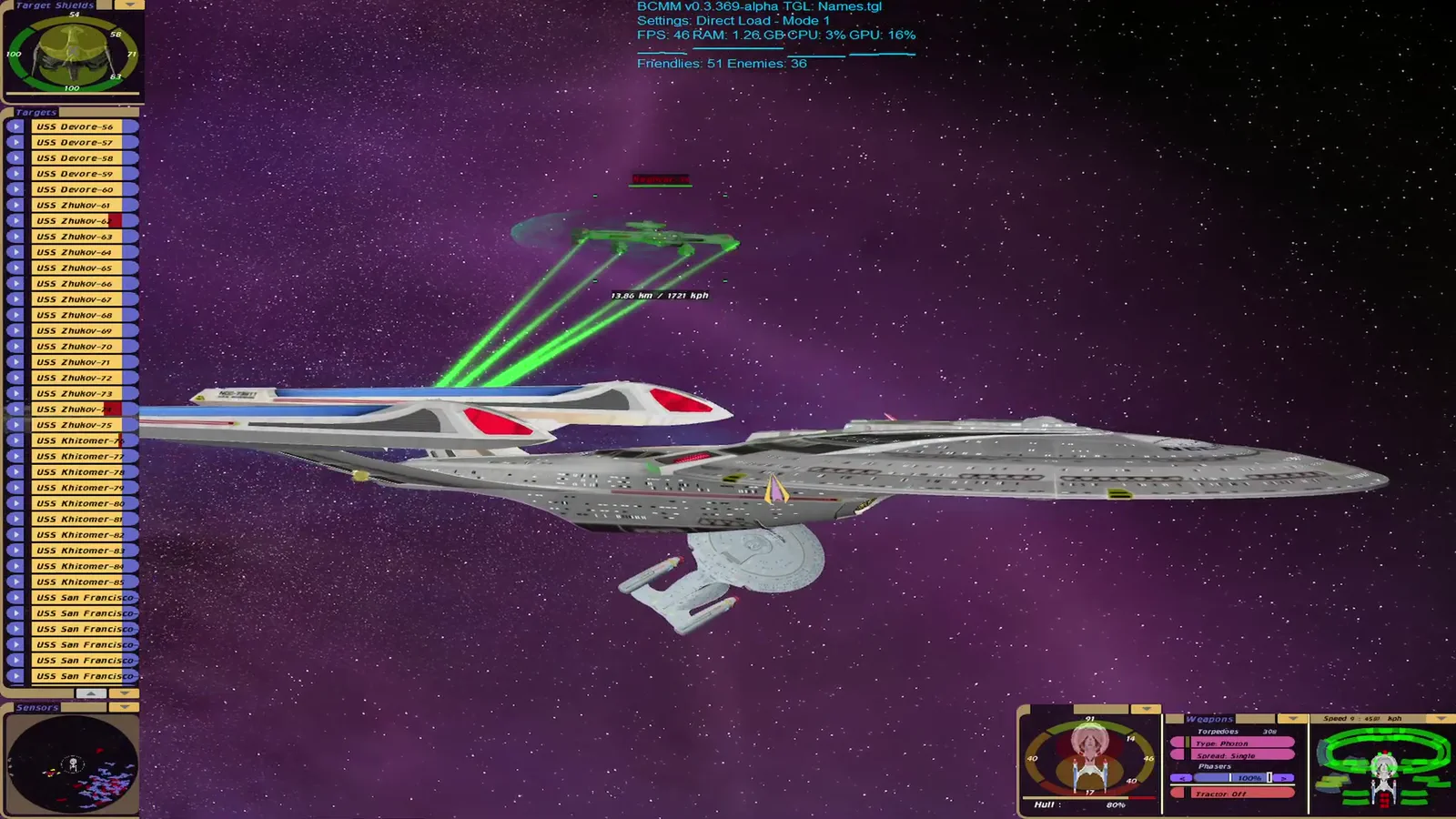 Video preview: BCMM – Federation vs Klingon (106 Ships -- Disruptor Heavy)