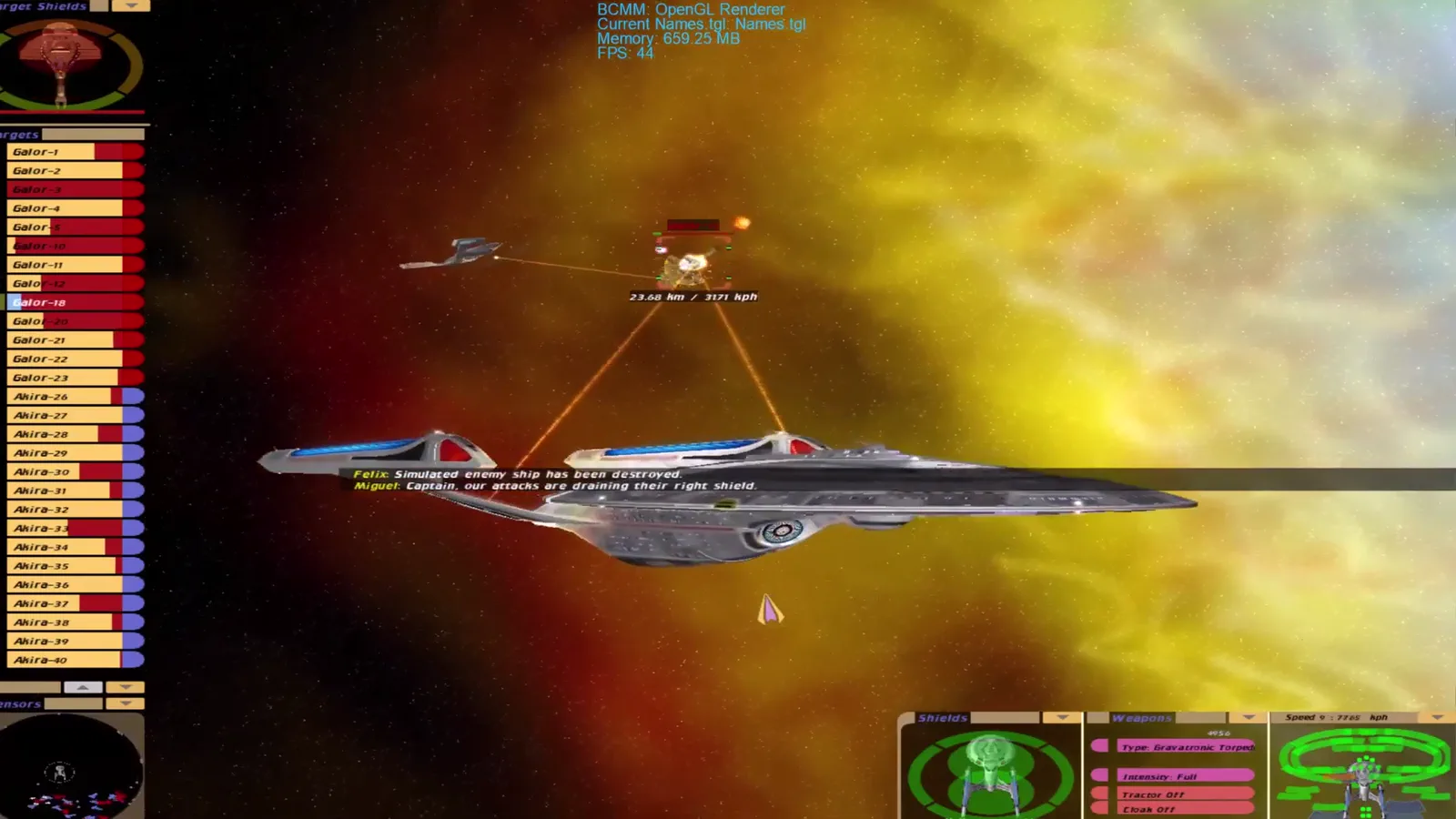 Video preview: Bridge Commander BCMM Performance Test with NanoFX